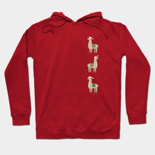 Christmas Llamas on Llamas! Hoodie